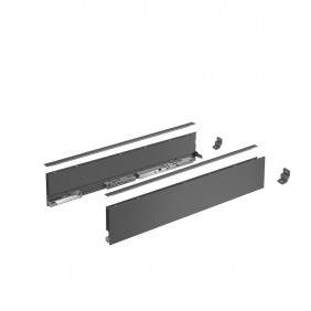 Kit profils côtés AvanTech YOU tiroir simple hauteur 101mm -anthracite HETTICH