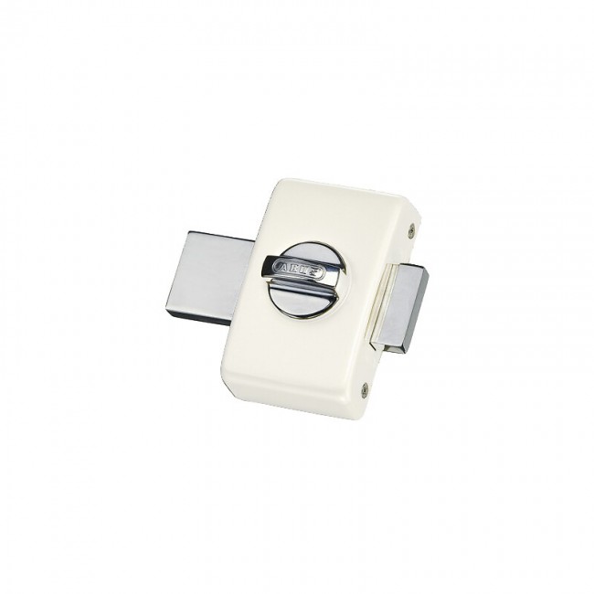 Verrou de porte V83 Styl' - cylindre:bouton - blanc - Bricozor.jpeg ABUS
