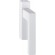 Demi-garniture en aluminium pour coulissant Toulon Ergo20 - blanc 9016