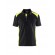 Polo de travail en coton piqué 3324 - noir et jaune fluo