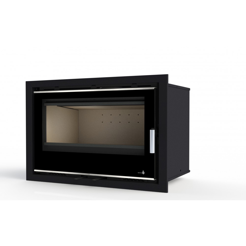 Insert à bois avec ventilation cadre acier ou verre C895S Portimao TERMOFOC Bricozor