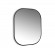 Miroir noir à bords arrondis et rétroéclairage LED blanc chaud - Cepheus