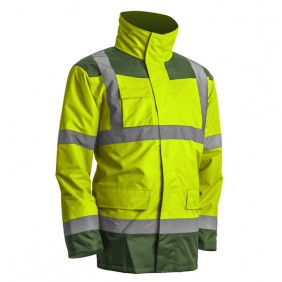 Parka 4 en 1 KANATA - parka + veste thermique - vert et jaune Coverguard