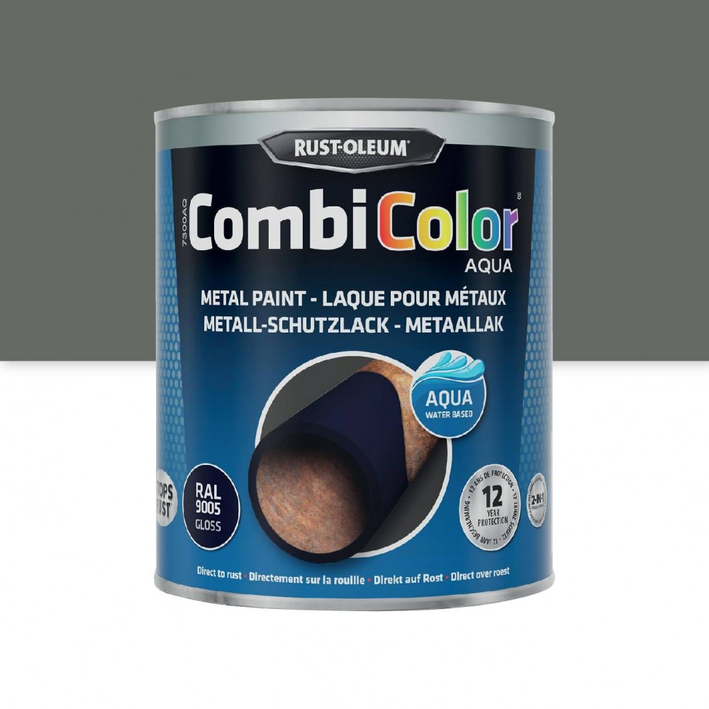 Peinture antirouille - 2 en 1 - sans solvant - CombiColor Aqua - 0,75L