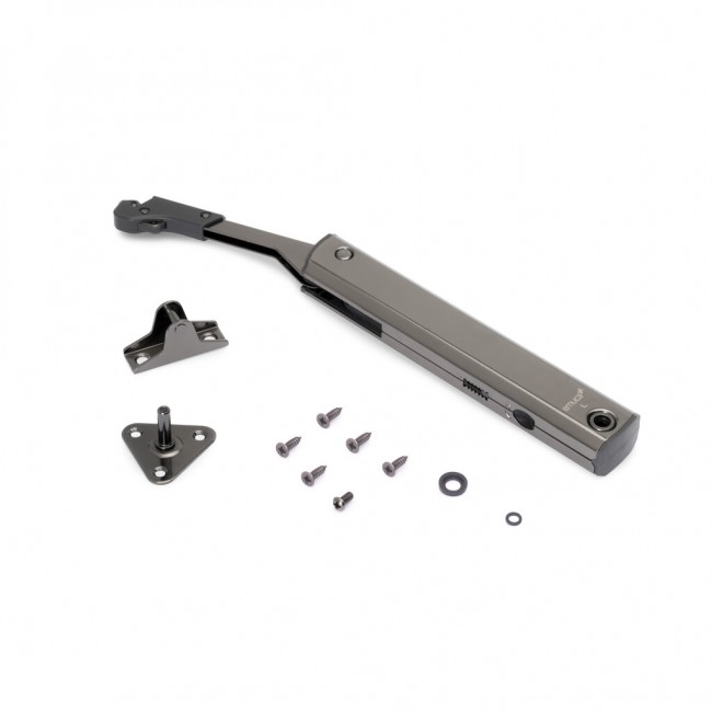 Compas pour porte relevable avec charnières Altius One - acier titane EMUCA