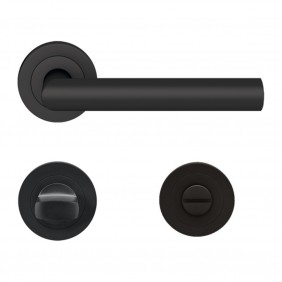 Poignées sur rosaces condamnation - inox noir Cosmos - Rhodes ER28 KARCHER DESIGN