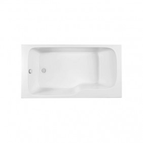 Baignoire bain douche 160x85cm avec pieds réglables et vidage - Malice JACOB DELAFON