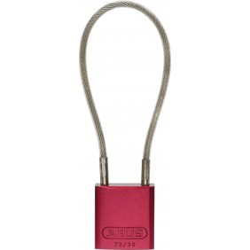 Cadenas de consignation - câble inox gaîné - corps Titalium ABUS