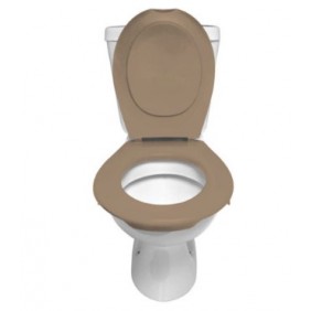 Lunette et abattant Wc clipsable - Beige PAPADO