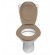 Lunette et abattant Wc clipsable - Beige