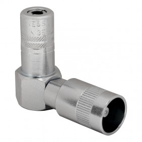 Agrafe de pompe à graisse hydraulique coudée à raccord rapide PRESSOL