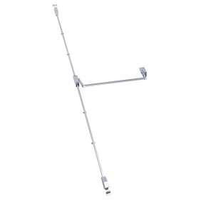 Antipanique Isy Bar EN1125 2 points haut et bas barre de 1200 mm - argent JPM