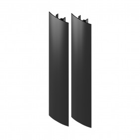 Profil de masquage - aluminium - pour gond de portail - Platimium TIRARD
