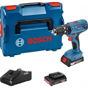 Perceuse visseuse GSR 18V-21 + 2 batteries (2+4Ah) + 1 chargeur + L-Boxx BOSCH