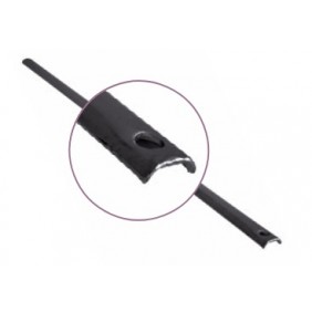 Tringle de crémone - longueur 1300 mm - dimensions 16 x 8 mm - blanc TORBEL