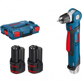 Perceuse d'angle sans fil PRO GWB 12V-10 + 2 batteries 2Ah + coffret L-Boxx - 0601390908 BOSCH