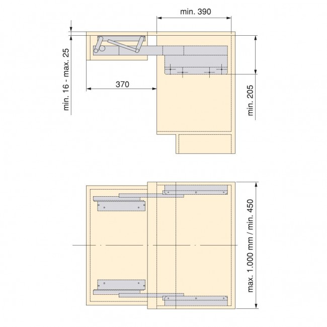 schema Coulisses pour plateau extractible relevable - Oplà Folding+39.jpg EMUCA