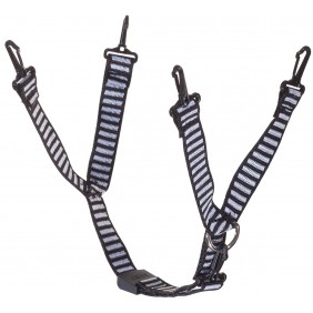 Jugulaire textile 4-points pour casque V-Gard 18 mm MSA