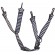 Jugulaire textile 4-points pour casque V-Gard 18 mm