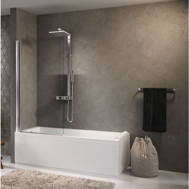 Paroi de baignoire - écran pivotant - Aurora 1 NOVELLINI