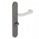 Plaques pour poignées de porte - nylon - ZL 92 - gris foncé NORMBAU