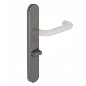 Plaques pour poignées de porte - nylon - ZL 92 - gris foncé NORMBAU