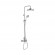 Colonne de douche style rétro - tête Ø22 cm - chromé - Louise