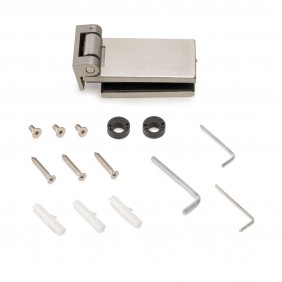 Charnière horizontale pour porte en verre 8-12 mm + garniture - 34 mm EMUCA
