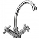 Mélangeur de lavabo - bec arrondi mobile - Néo Classique Tiffany PAINI