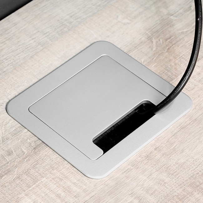 Multiprises à encastrer - avec couvercle - 4 prises - alu - Atom 14 - Bricozor 1.jpg EMUCA