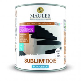 Peinture escalier et sol en bois Sublim Bois - blanc Mauler