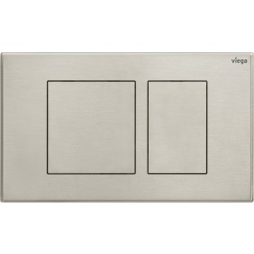 Plaque de commande WC double volume en inox Visign for Public 10 VIEGA