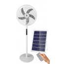 Ventilateur solaire hybride rechargeable - 3 vitesses - noir ou blanc BF LIGHT