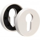 Rosaces rondes pour poignées de porte - nylon - ZD - gris NORMBAU