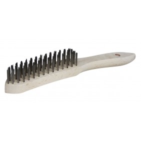 Brosse métallique acier - manche bois OUTIFRANCE