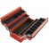 Boîte à outils métallique avec 5 cases - 200x440x200 mm - rouge