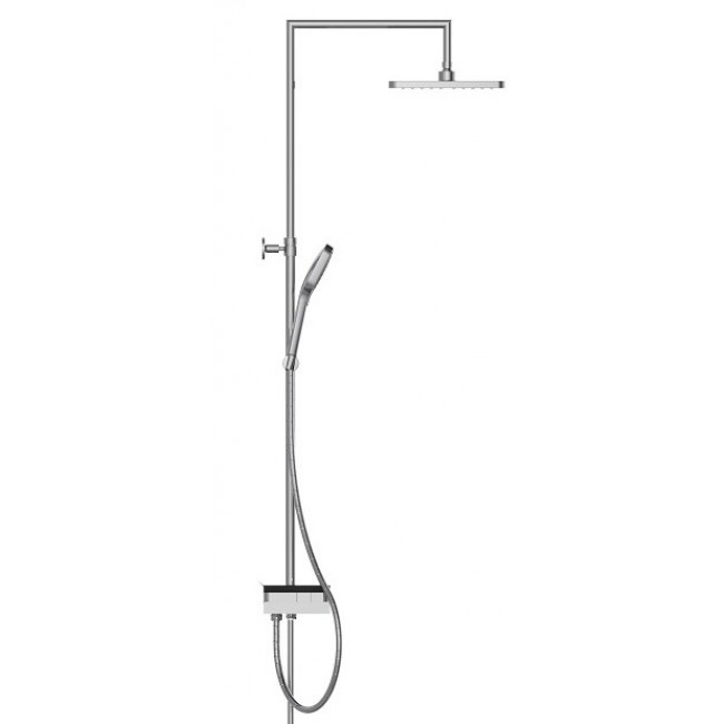 Colonne de douche - avec tablette chromée: Noir- Noir Mat - Blue Pearl1.jpg SCHÜTTE