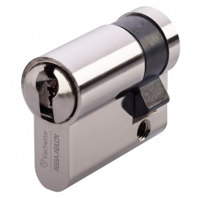 Demi-cylindre varié en laiton nickelé type HDI+ - 5 goupilles - 3 clés VACHETTE
