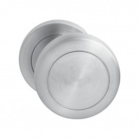 Bouton de porte pivotant en disque Ø 54mm -série EK530GD - inox satiné KARCHER DESIGN