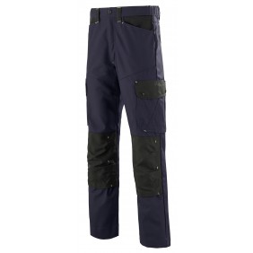 Pantalon de travail craft worker résistant - bleu et noir CEPOVETT SAFETY
