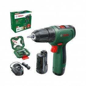 Perceuse visseuse EasyDrill 1200 + 1 batterie 1,5Ah + 34 accessoires - 06039D300A BOSCH