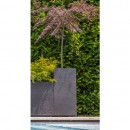 Bac carré  - hauteur 80 cm - 31 litres - anthracite - Volcania 13730 EDA PLASTIQUES