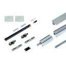 Kit complet Xperta porte en bois fixation murale avec 2 softcloses ARGENTA