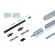 Kit complet Xperta porte en bois fixation murale avec 2 softcloses