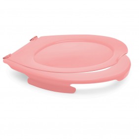 Lunette et abattant WC clipsable 100% hygiénique - Rosé Poudré PAPADO