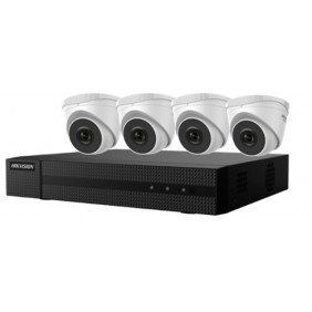 Kit vidéosurveillance PoE 4 caméras - bullet ou turret - HWK-N4184 HIK Vision
