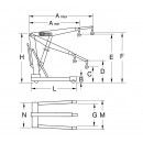 Grue mobile pliante - 1 T - Bricozor KS TOOLS