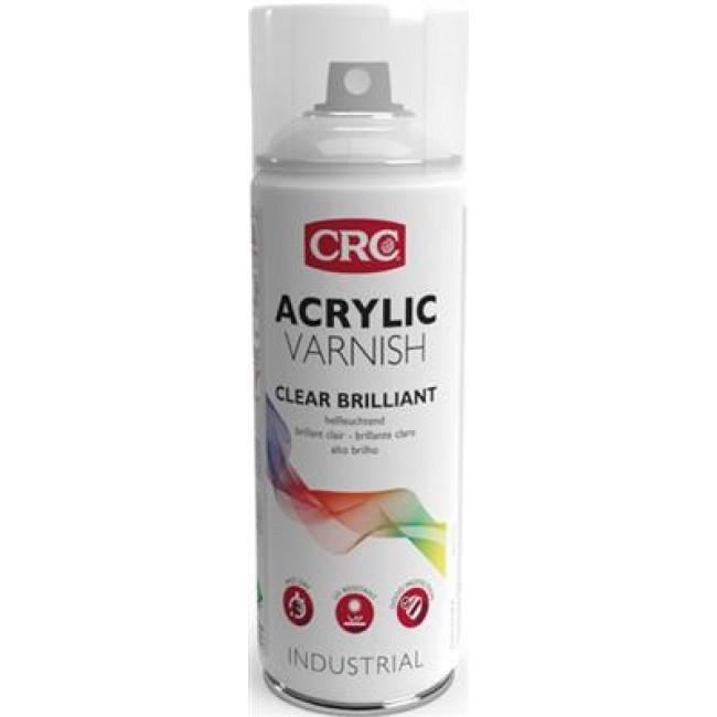 Vernis acrylique brillant incolore - aérosol 520 ml CRC