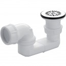 Bonde de douche orientable à grille inox - sortie horizontale NICOLL