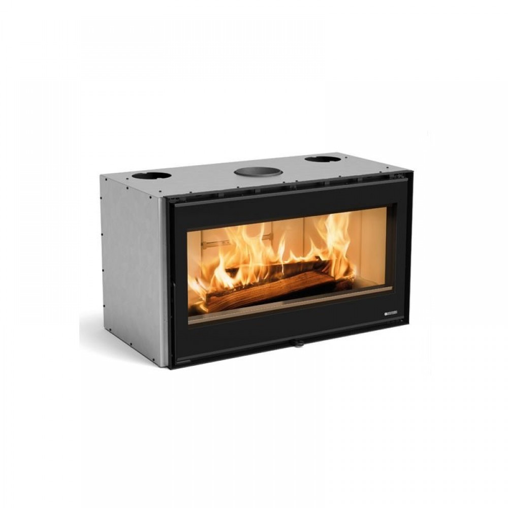 Insert à bois 100 cm avec vue panoramique - 8,1 kW - INSERTO 100 WIDE ...